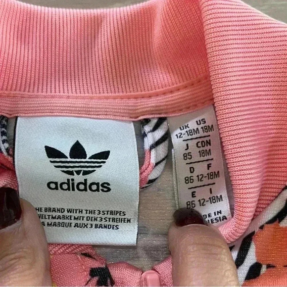 adidas Originals floral tropical  Unisex Superstar Set sz 12-18 months - Picture 3 of 5